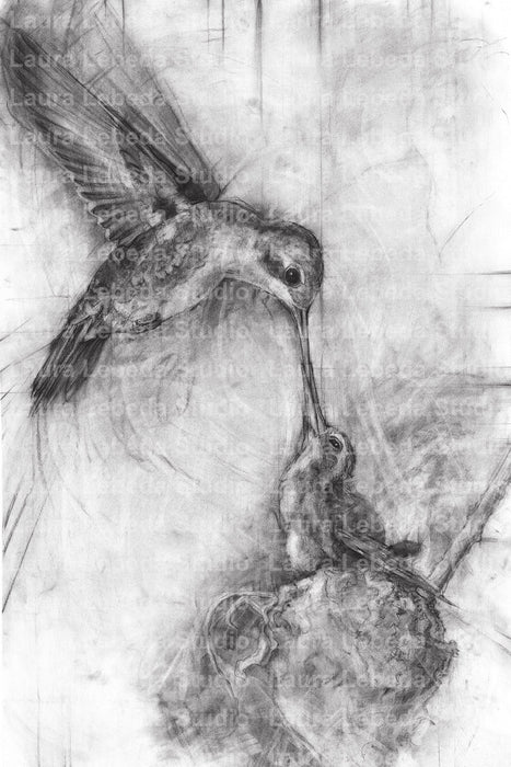 "Nurture" Monochromatic 29"x42"
