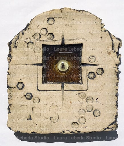 Apis - 9" x 10" x 2" Available through Bluestem Gallery