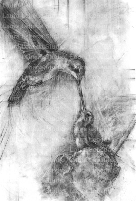 "Nurture" Monochromatic - Giclée print, Various Sizes
