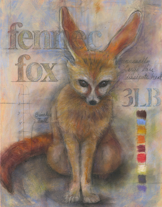 Fennec Fox, Giclée print, 18"x24"
